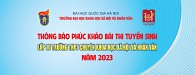 Thông báo nhận đơn phúc khảo bài thi tuyển sinh lớp 10 Trường THPT Chuyên KHXH&NV năm 2023