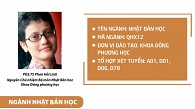 Ngành Nhật Bản học: Định hướng liên ngành khu vực học