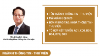 Ngành Thông tin - Thư viện: Năng lực thông tin là phẩm chất cốt lõi