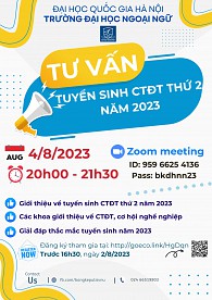 Trường Đại học Ngoại ngữ tổ chức tư vấn tuyển sinh CTĐT thứ 2 năm 2023