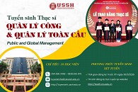 Thông báo tuyển sinh Chương trình đào tạo thạc sĩ Quản lý công và quản lý toàn cầu